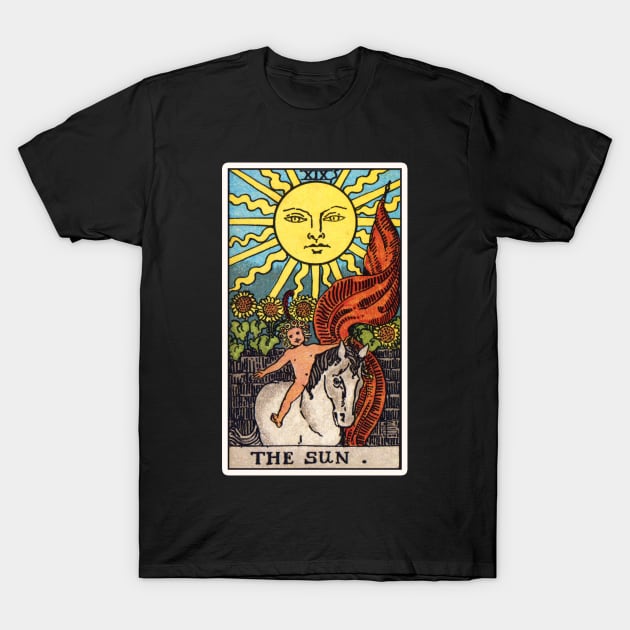 The Sun Tarot Card T-Shirt by visionarysea